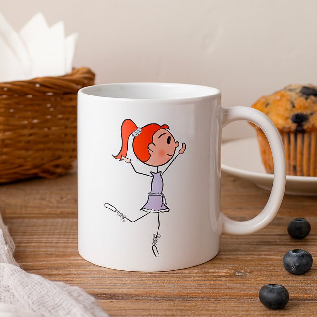 Mug Princesse Danseuse Ballerine Mignonne Figurine Bât (Créateur téléchargé)