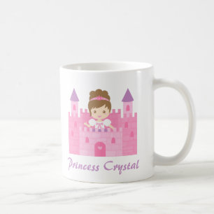 Mug Princesse mignonne Girl dans le château rose