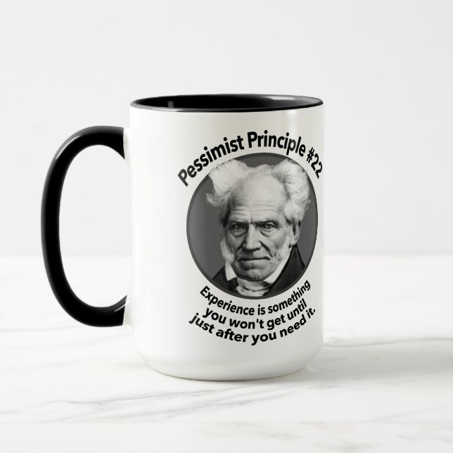 Mug Principe pessimiste n° 22 : Expérience (Gauche)