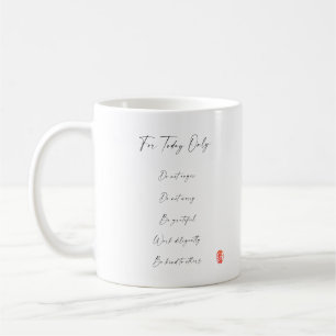 Mug Principes de Reiki, Préceptes
