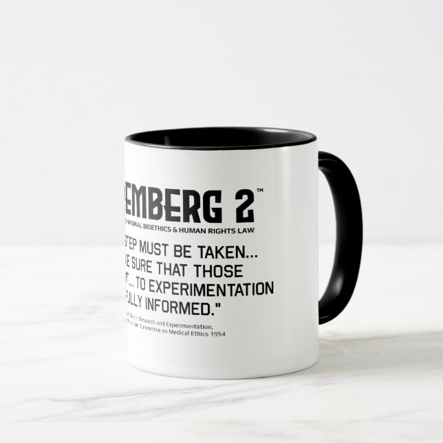 Mug Principes pour les chercheurs et les expérimentate (Devant droit)