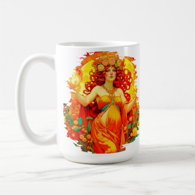 Mug Printemps celtique Beltane Art nouveau (Gauche)
