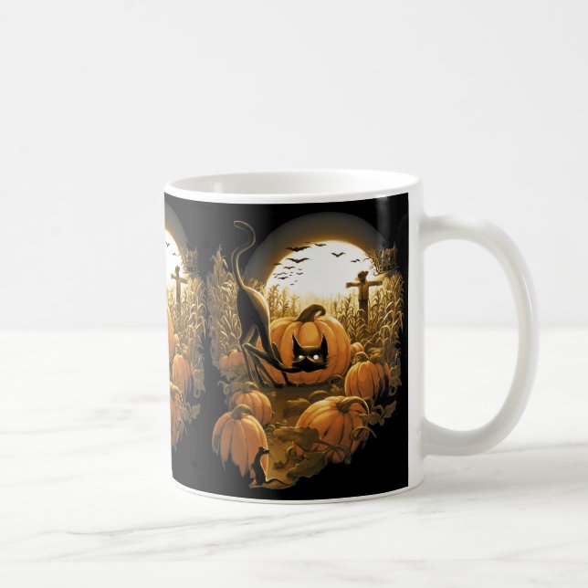 Mug Pris dans un patch Éffrayant (Droite)