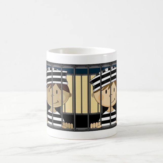 Mug Prisonniers de bande dessinée en cellule de prison (Centre)