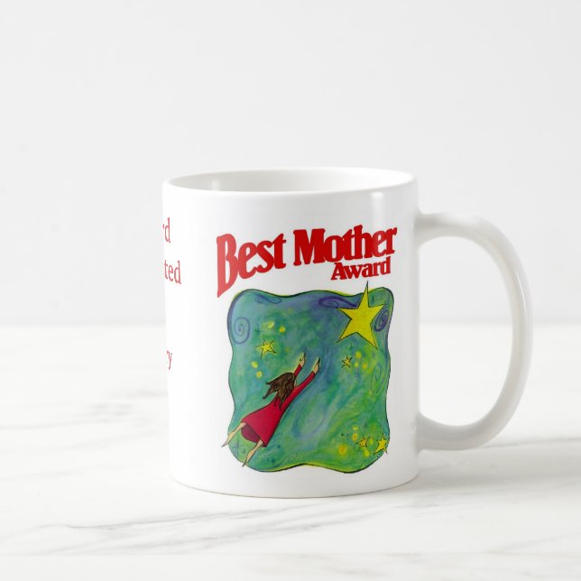 Mug Prix de la meilleure mère - Présenté le (Droite)