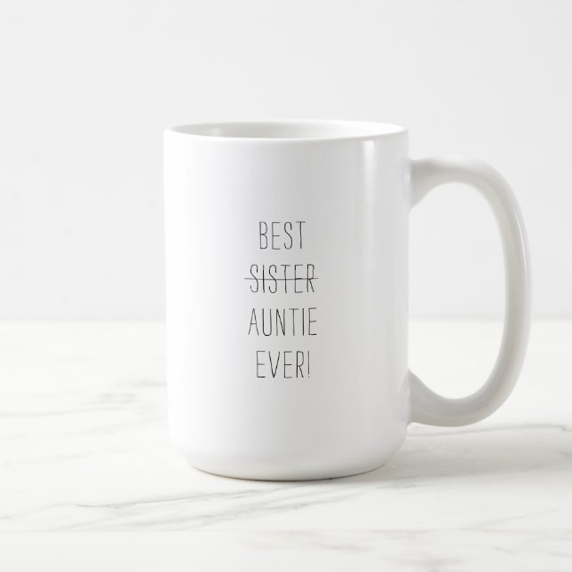 Mug Prix Pregnancy Announcement du meilleur sister Aun (Droite)