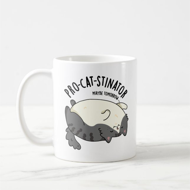 Mug Pro-chat-stinator Funny Fat Cat Pun (Gauche)