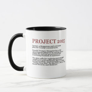Mug Pro Democracy Anti Project 2025 Trump républicain