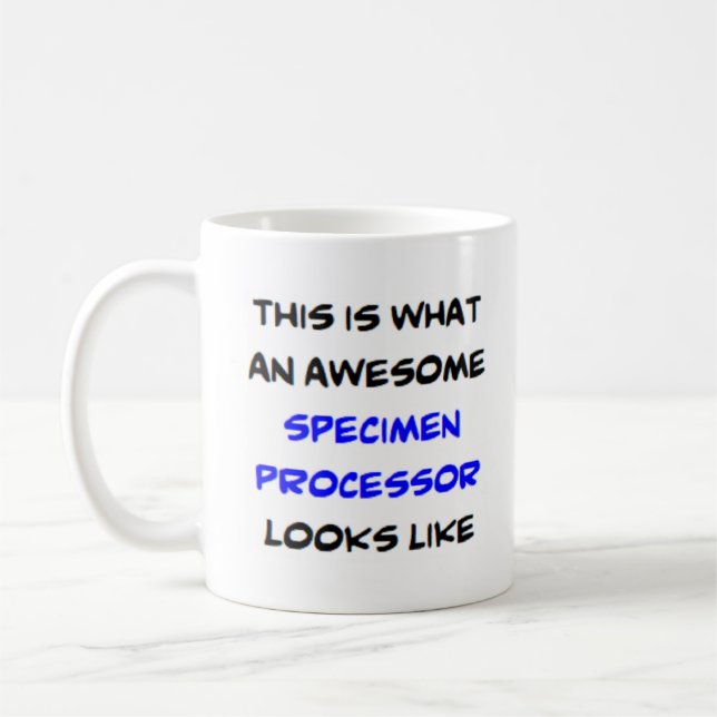 Mug processeur de spécimen, génial (Gauche)