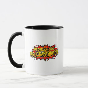 Mug Procrastinateur Professionnel Bande Dessinée Pop A
