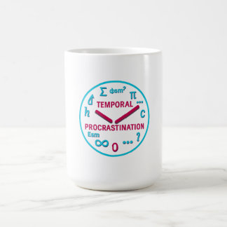 Mug Procrastination temporelle Physique Horloge T-shir