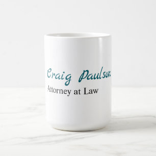 Mug Procureur à la loi Spécial Minimaliste Unique