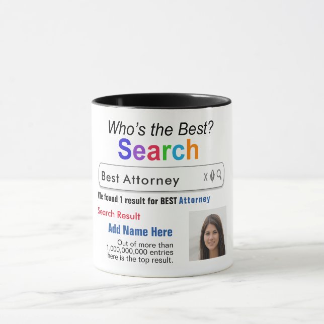 Mug Procureur - Meilleur drôle de recherche personnali (Centre)