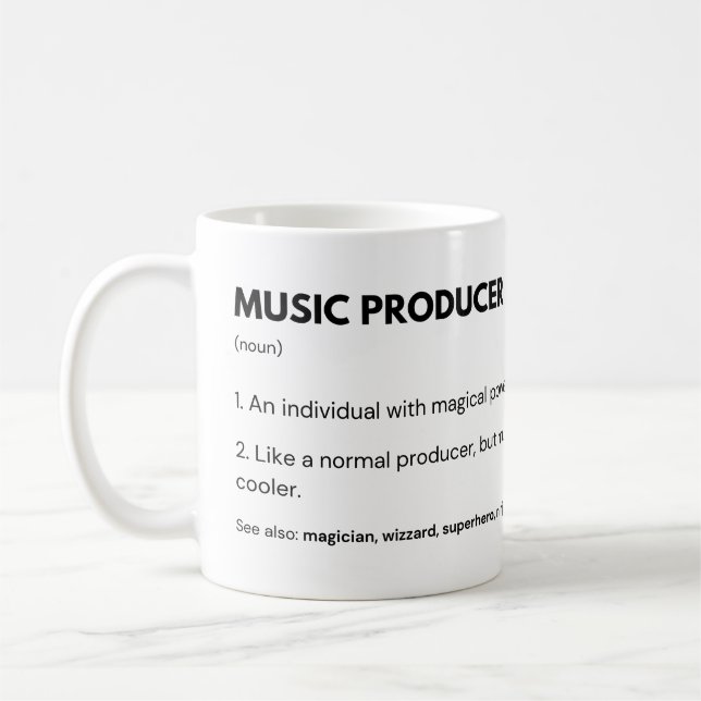 Mug Producteur De Musique Et Ingénieur Audio (Gauche)