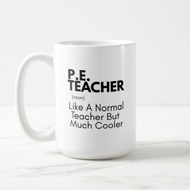 Mug Prof de gym drôle défini  (Gauche)