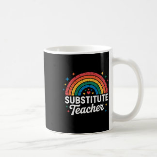 Mug Professeur Arc-en-ciel Professeur Remplacant de la