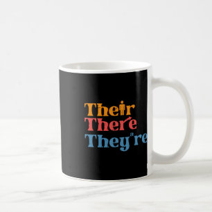Mug Professeur d'anglais Leur Là Ils sont Drôles Gramm