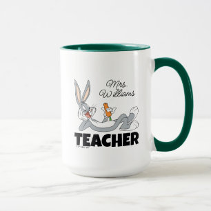 Mug Professeur de carottes à manger sur le sol de BUGS
