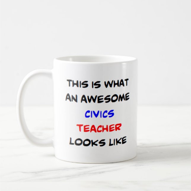 Mug professeur de civisme, génial (Gauche)