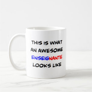 Mug professeur de français enseignante, génial