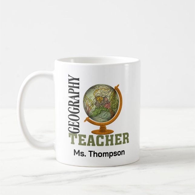 Mug Professeur de géographie du monde (Gauche)