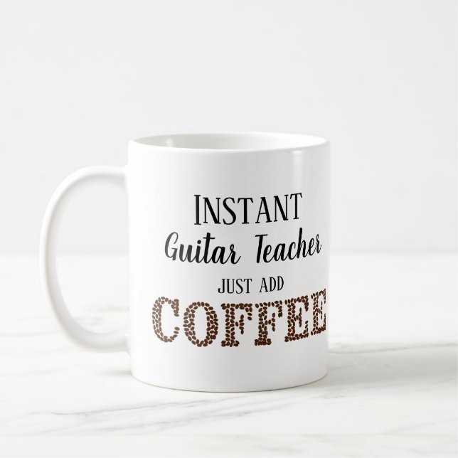 Mug Professeur de guitare instantanée juste ajouter de (Gauche)