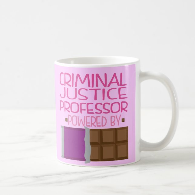 Mug Professeur de justice pénale Chocolate Gift pour (Droite)