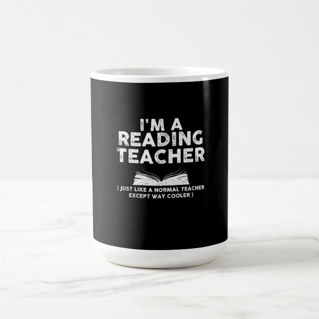 Mug Professeur de lecture - Je suis professeur de lect (Centre)