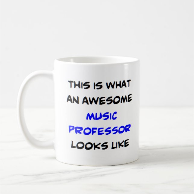 Mug professeur de musique, génial (Gauche)