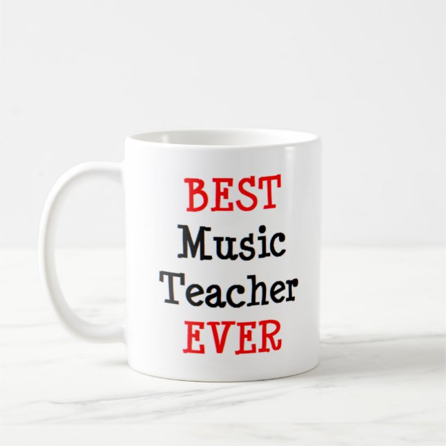 Mug professeur de musique, meilleur (Gauche)