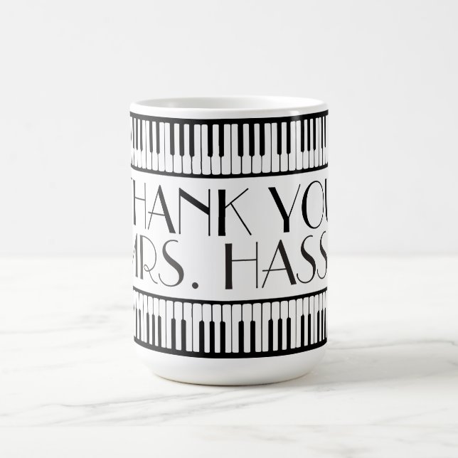Mug Professeur de musique Merci (Centre)