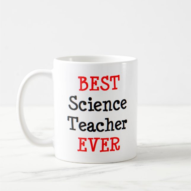Mug professeur de sciences, meilleur (Gauche)
