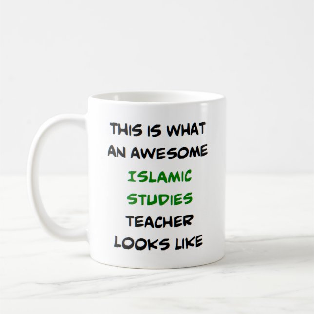 Mug professeur d'études islamiques, génial (Gauche)