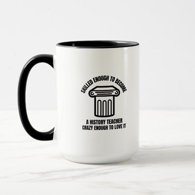 Mug Professeur d'histoire qualifié (Gauche)