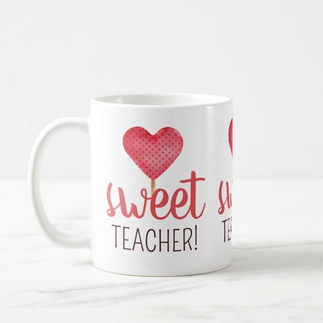 Mug Professeur doux avec bonbon rose mignon cadeau Val (Gauche)