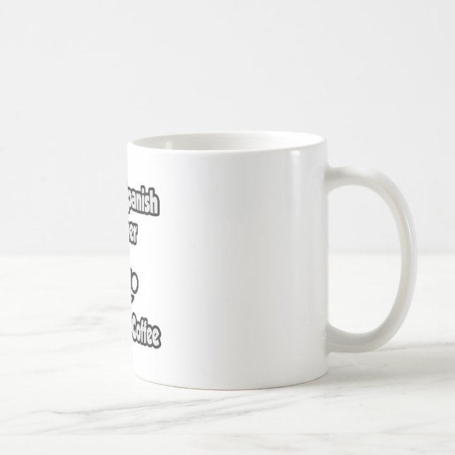Mug Professeur Instant Espagnol...Ajoutez Juste Du Caf (Droite)