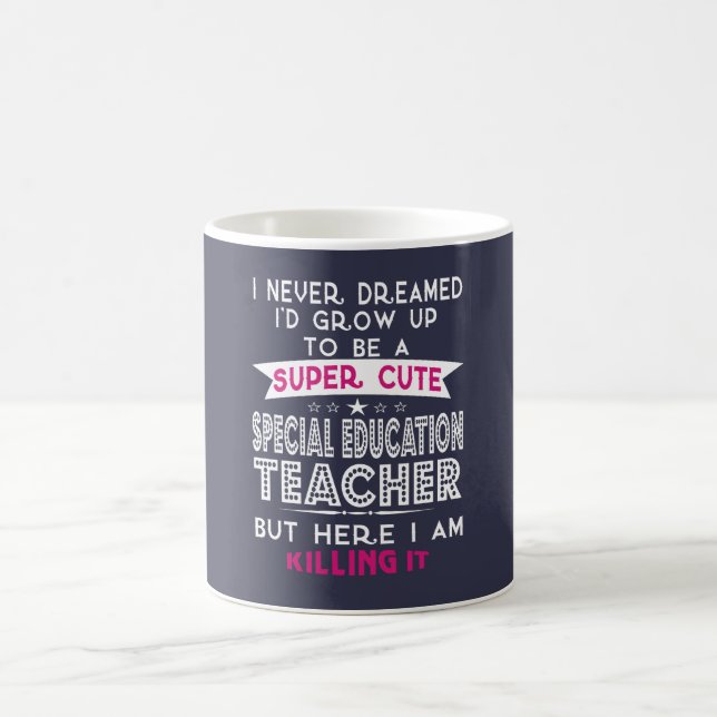 Mug Professeur mignon superbe d'éducation spéciale (Centre)