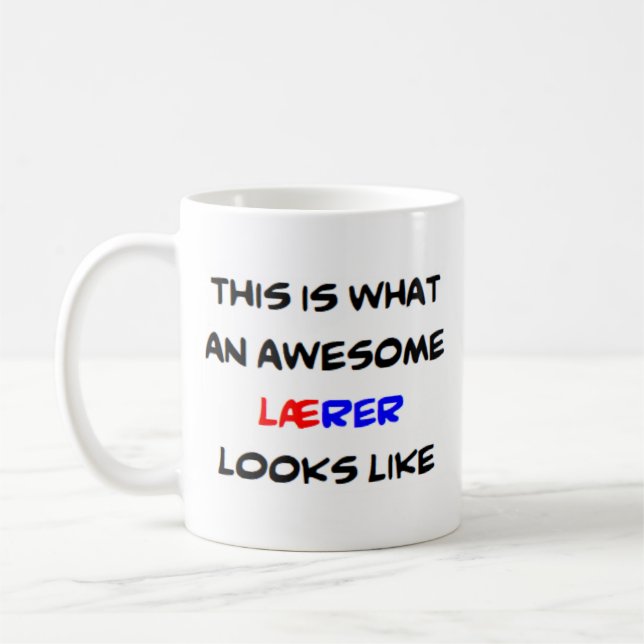 Mug professeur norvégien laerer, génial (Gauche)