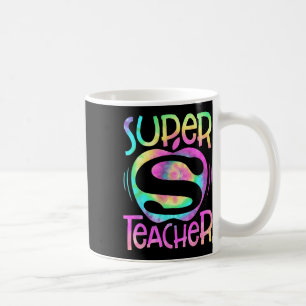 Mug Professeur Retour À L'École Pomme Tie Dye Funny Pr