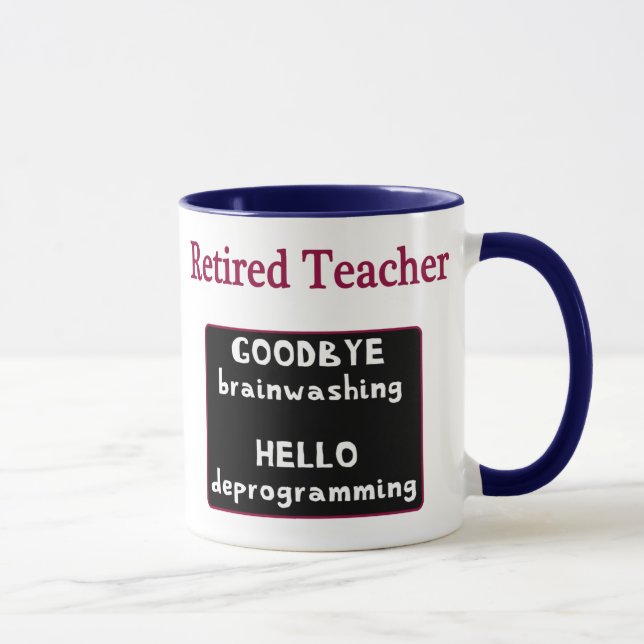 Mug Professeur retraité au revoir soumettant à un (Droite)
