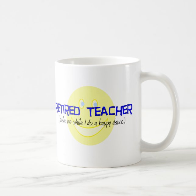 Mug Professeur retraité "faisant la danse heureuse " (Droite)