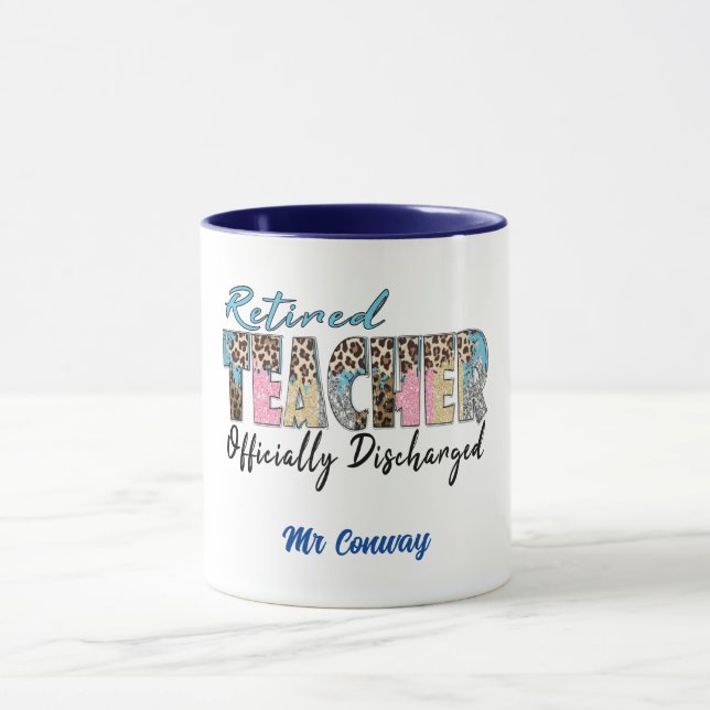 Mug Professeur Retraité Officiellement Déchargé. Modif (Centre)