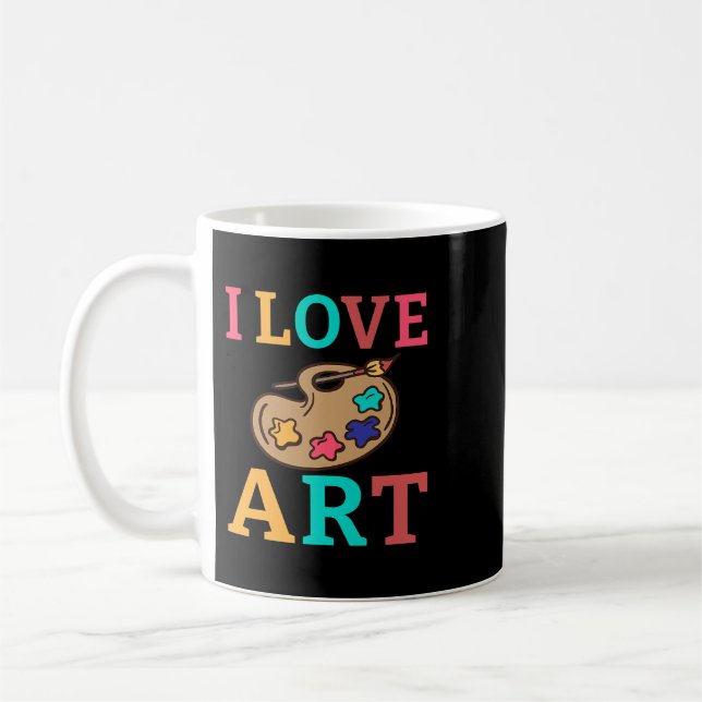 Mug Professeur Travail Art Professeur Peintre Peinture (Gauche)