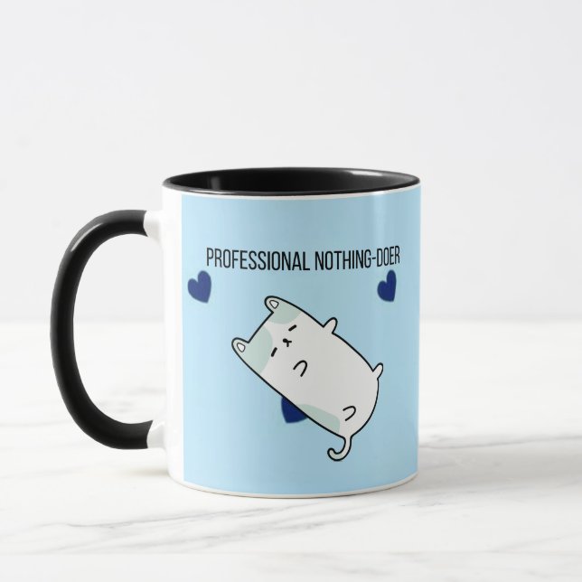 Mug Professional Nothing-Doer | Funny Mini Dog Coffee  (Gauche)