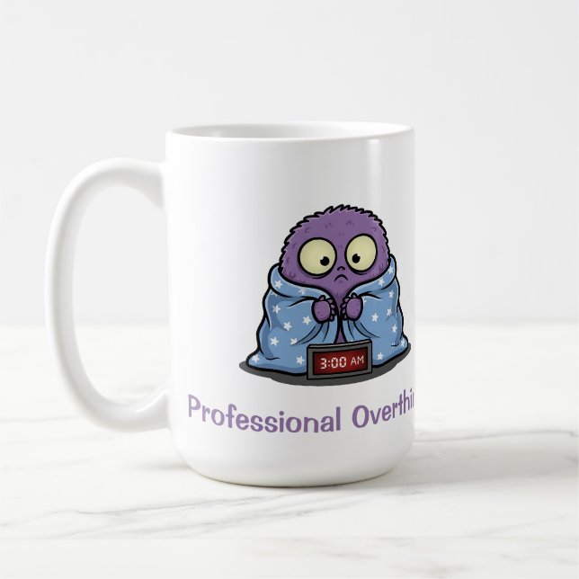 Mug Professional Overthinker Monster Fun (Gauche)