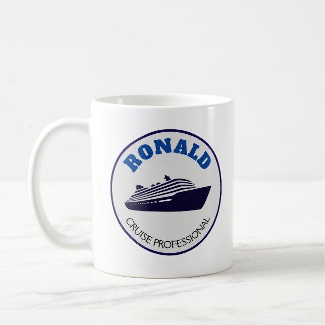 Mug Professionnel de croisière drôle   (Gauche)
