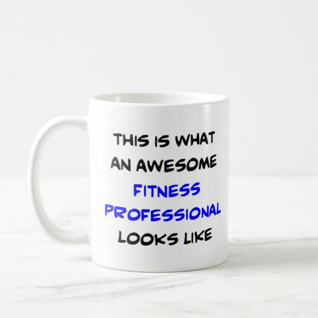 Mug professionnel de la remise en forme génial (Gauche)