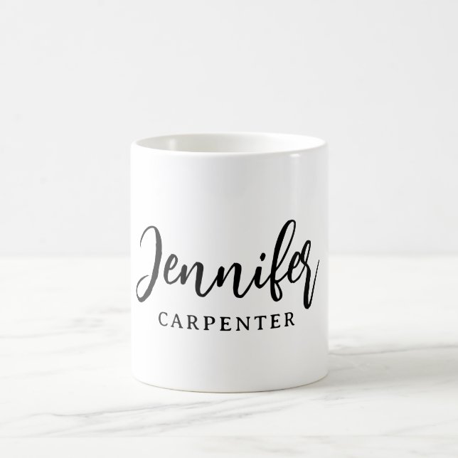 Mug Professionnel élégant moderne minimaliste ajouter  (Centre)