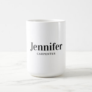 Mug Professionnel élégant moderne minimaliste ajouter 