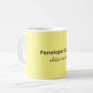 Mug Professionnel Moderne Simple Design Votre nom